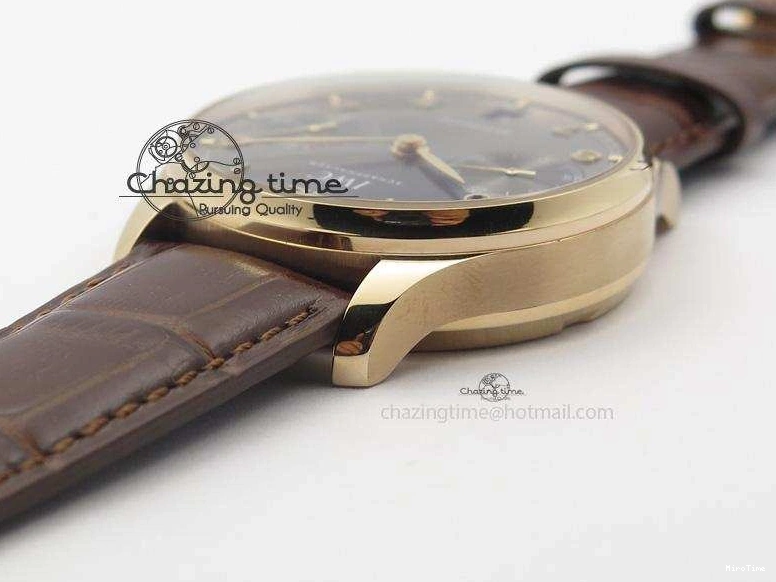 MIROTIME 0410 Unisex Portuguese Real PR RG IW500702 ZF 1:1 Best Edition On Brown Leather Strap A52010 V 7303